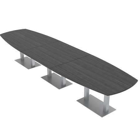 Skutchi Designs 45 in W, 166 in L, 29 in H, Engineered Wood Top, Grey HAR-ABOT-46X168-DOU-ASIANNIGHT